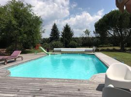 La Grangeneuve côté piscine，位于Marclopt的酒店