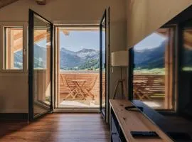 Chuenislodge2- zwei Balkone, gemütlicher Kamin, top Aussicht