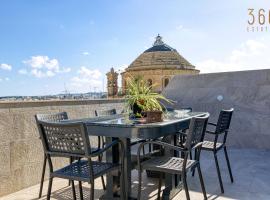 Stylish 3BR home with large terrace in Mosta by 360 Estates，位于莫斯塔的酒店
