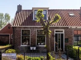 Atmospheric Wadden houses located next to each other near the Wadden Sea