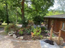 3 Bedroom Lodge Hotub pool in Horsley Surrey UK，位于东霍斯利的酒店