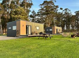 Badger's View Farmstay BLUE TONGUE Cabin，位于Railton的农家乐