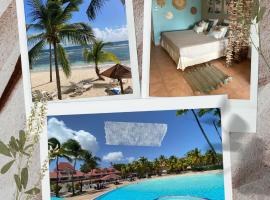 Appartement Bleu de Sable VUE MER résidence de vacances，位于圣安尼的酒店