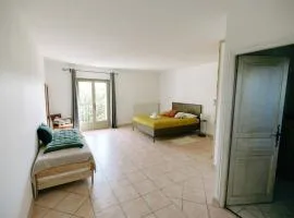 84B5 - Hibiscus suite in an 18th century Provencal farmhouse