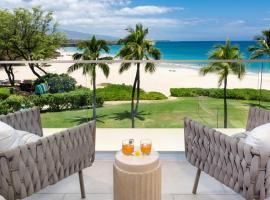 ❤PiH❤ Hapuna Sunsets Beachfront Steps From Ocean A33，位于哈普那海滩的酒店