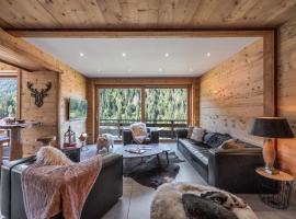 Chalet 1100 - Bo Immobilier Chatel - à mi-chemin du centre et du Linga - jacuzzi sauna et cheminée，位于沙泰勒的酒店