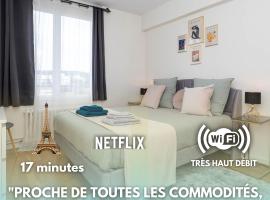 Appartement fonctionnel, balcon ,2 minutes gare ,17 minutes Paris，位于Cormeilles-en-Parisis的酒店