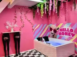 Maison 60 m2 Loveroom romantique avec jacuzzi privé à 10 min de Nancy et jardin privé