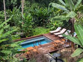Luxury Villa Rainforest Estate Natural Swim Pond，位于博卡斯德尔托罗的豪华酒店