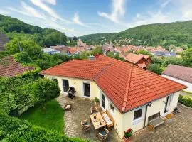 Casa-Philipp, mediterrane, lichtdurchflutete, stilvolle Ruhe-Oase, ebenerdig, barrierefrei, mit Garten, Terrasse, Grill und Sauna im Naturparadies Fränkische Schweiz