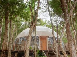 Amaite Geodesic Domes，位于图卢姆的豪华帐篷