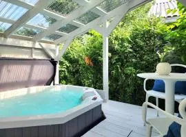 Boho Chic Tiny House with Hot Tub