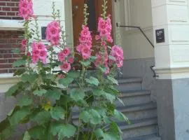 Historic canal house in green residential area