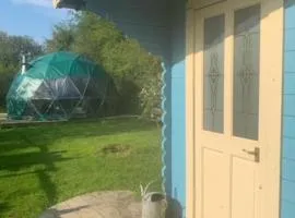 Ceridwen Glamping, double decker bus and Yurts