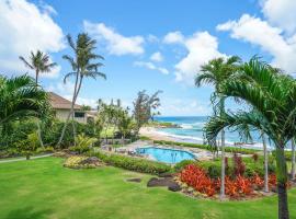 Oceanfront Escape with Lush Garden Access at Lanikai 122，位于卡帕阿的酒店