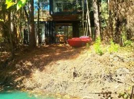 Waterfront Container House In A Magical Forest!