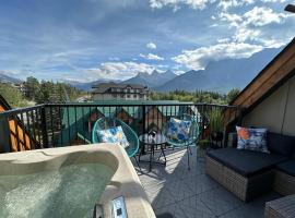 ML4- Private Rooftop Hot Tub Oasis- Entire townhouse with MTN View，位于坎莫尔的乡村别墅