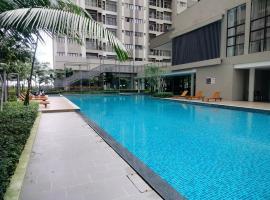 D'Leisya Studio Youth City Nilai，位于汝来的带按摩浴缸的酒店