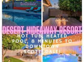 Desert Hideaway - Luxe Pool, Hot Tub, and Fire Pit!，位于斯科茨的酒店