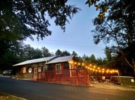 Smores Retreat - Minutes from PF Parkway! Hot tub and fire pit!，位于鸽子谷的酒店