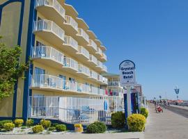 水晶海滩酒店，位于大洋城Boardwalk的酒店