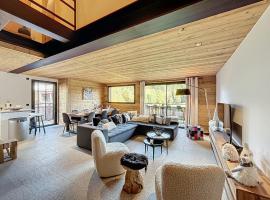 Chalet de luxe avec vue Mont Blanc et parking - FR-1-560-150，位于萨莱切的酒店