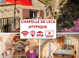Chapelle de Léca, Authentique Chapelle Rénovée - Vallespir - Vue Imprenable Montagne - Unique, Loft Moderne et Pittoresque - WIFI - Confort Premium - OFFRE SPECIALE - Majestic Key Konciergerie Collioure，位于Corsavy的酒店