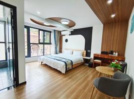 都江堰熊猫谷竹韵山房zhuyunshanfang，位于都江堰的酒店