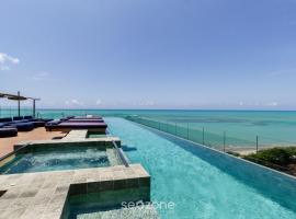 NWTs - Estúdios com Vista Lateral Mar em Maceió，位于马塞约的带按摩浴缸的酒店
