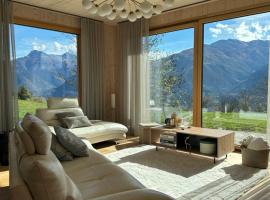 Maison Panorama Alpes Suisses & Sauna，位于朗斯的别墅