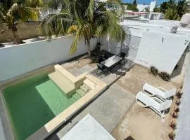 Casa con Piscina en Chixchulub a 100 m de la playa