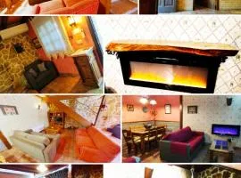 GREDOS RURALRUT cerca del CASTAÑAR de El Tiemblo, Reserva Natural VALLE DE IRUELAS, alojamiento acogedor con cabina hidromasaje, chimenea eléctrica, calefacción, wifi, cocina