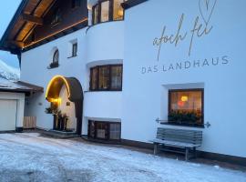 Quality Hosts Arlberg - AFOCH FEI - das Landhaus，位于圣安东阿尔贝格的乡间豪华旅馆