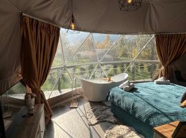 Green Garden Glamping Retezat，位于Bălan的豪华帐篷