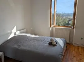 Appart 65m2 avec 2 chambres dans ferme rénovée - Parking gratuit - Grande vue montagnes