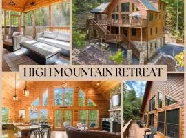 Magnificient Log Cabin Mtn Views Hot Tub Theater