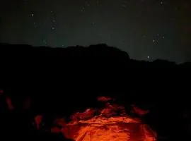 Bedouin cave wadi rum campsite