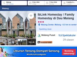 IbLink Homestay Family Homestay di Dau Malang，位于玛琅的酒店