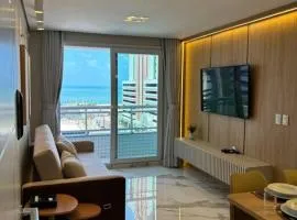 Vista Mar incrível com 2 Quartos Beira Mar Fortaleza