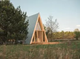 Minimalistyczny domek przy Kampinosie