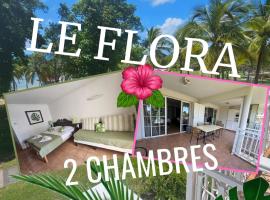 Le Flora, 2 chambres, vue mer，位于Courcelles的酒店