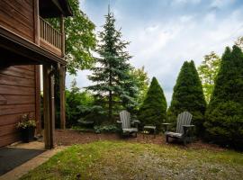 Cabin with amazing long-range mountain views, hot tub, fire pit, EV connection，位于布恩的酒店