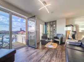 Hafenflair- Apartment mit Balkon & Kamin in der Hafenresidenz