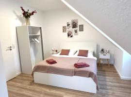 SPR-Helle Wohnung mit Balkon, EBK, WLAN, Netflix, 24 Stunden self checkin，位于施普林格的酒店