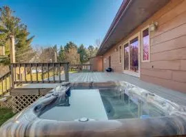 Pet-Friendly Tomahawk Home Deck and Private Hot Tub