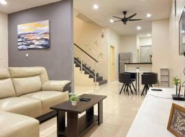 CozyHouse 4ROOM 3BATH ROOM 10PAX```SimpangAmpatTasek，位于新邦安拨的酒店