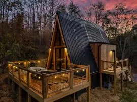 An Escape to the Forest, A Smoky Mountain A-Frame Cabin, Couple's Romantic Get-away!