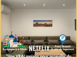 Europapark à 11km Maison Soleil climatisé，位于Friesenheim的酒店