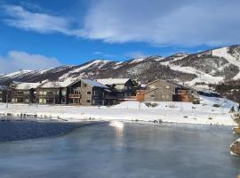 Sentral leilighet p&aring; Geilo，位于耶卢的带停车场的酒店