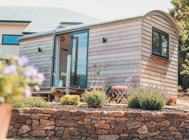 Elmhut Shepherd's Hut with Hot Tub，位于曼海德的酒店